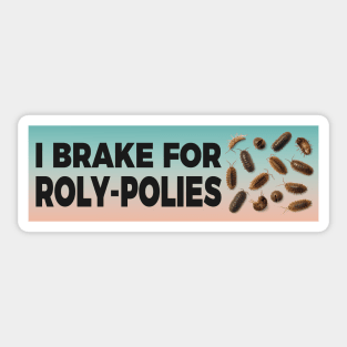 I Brake For Roly-Polies, bumper Sticker